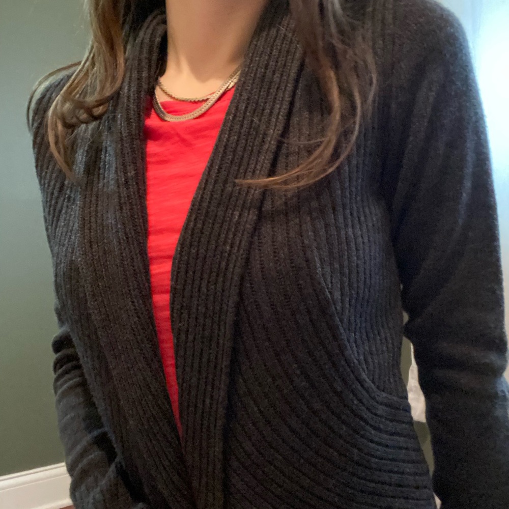 Ribbed cardigan